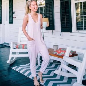 Smash + Tess Saturday romper jumpsuit pink XS